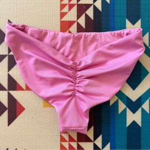 Londre Bodywear High-Leg Scrunch Bottom (Scuba Barbie Pink - XS)